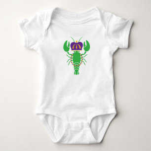 Body Roi Crawfish Mardi Gras Bodysuit bébé