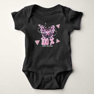 Body Ropa para bebé " 100% hecho con amor"