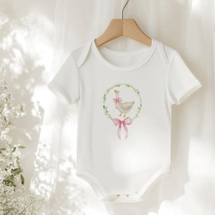 Body Rose de canard rose Élégant Nœud Pastel Anniversai