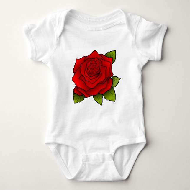 Body Rose rouge simple (Devant)