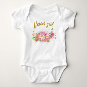 Body Rosée et or Floral Girl All-In-One