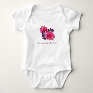 Body Roses roses orchidées violettes bébé fille combina