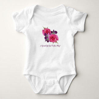 Body Roses roses orchidées violettes bébé fille combina