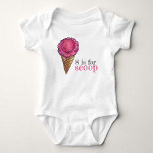 Body S est pour Scoop Pink Strawberry Ice Cream Cone
