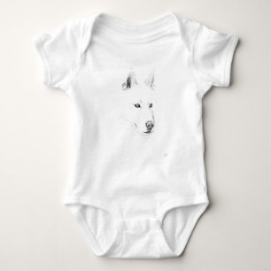 Body Sabre yeux bleus d'un art de dessin de chien de