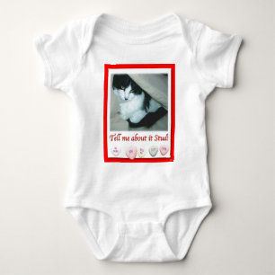 Body Saint Valentin Chat noir et blanc