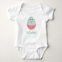 Salut Papa Daddy Funny Egg Baby Bodysuit