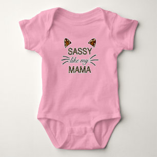 Body Sassy Like My Mama Empreinte de léopard Whiskers a