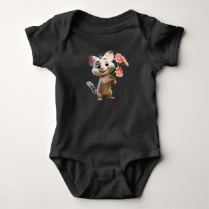 Body Saut dans le mignon lapin Baby Bodysuit