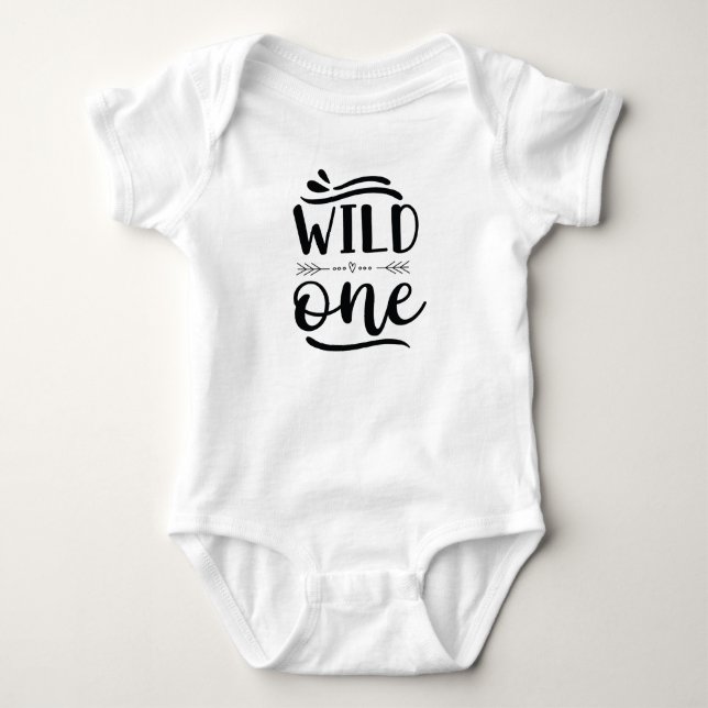 Body "sauvage" drôle de costume de bébé (Devant)