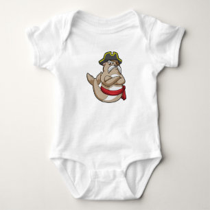 Body Sceau comme pirate avec casquette pirate