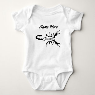 Body Scorpio Black Scorpion Star Sign Nom personnalisé