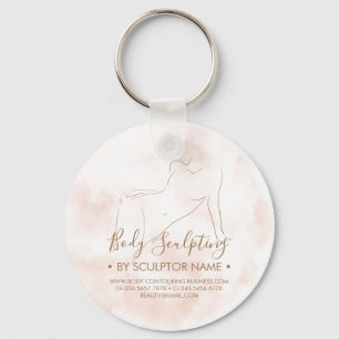 Body sculpting contouring spa aesthetician keychain