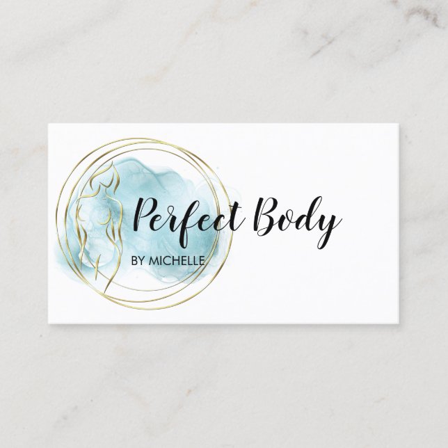 Body Sculpting Fitness Linergie Waist Trainer Busi Business Card (Front)