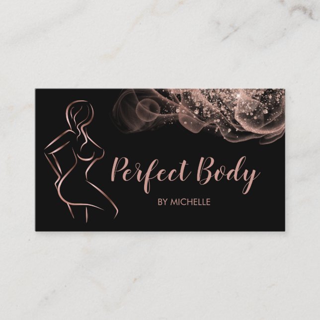 Body Sculpting Fitness Linergie Waist Trainer Busi Business Card (Front)