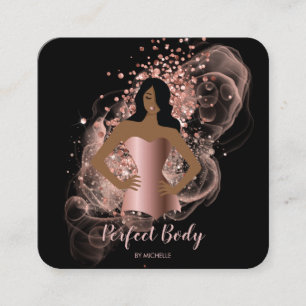 Body Sculpting Fitness Linergie Waist Trainer Busi Square Business Card
