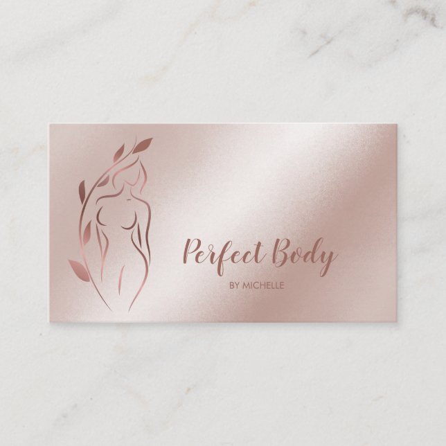 Body Sculpting Wellness Cosmetics Beauty Spa Busin Business Card (Front)