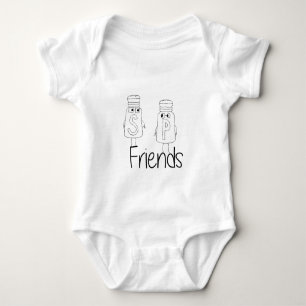 Body Sel amusant et poivre Shakers Best Friends Besties