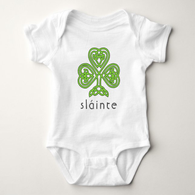 Body Shamrock celte Sainte Vert Saint Patrick (Devant)