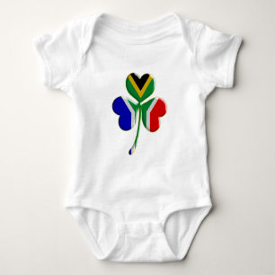 Body Shamrock irlandais avec le drapeau sud-africain