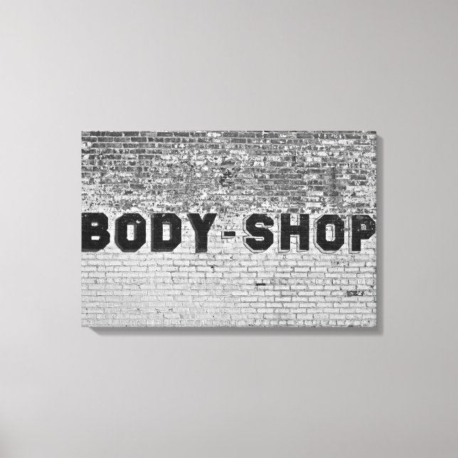Body Shop Canvas Print (Front)
