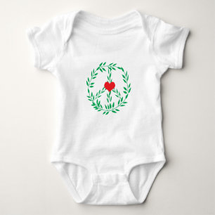 Body Signe de paix avec le centre de coeur