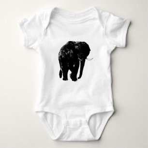 Body Silhouette d'éléphant noir