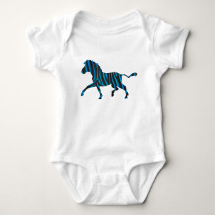 Body Silhouette noir et bleu Zebra