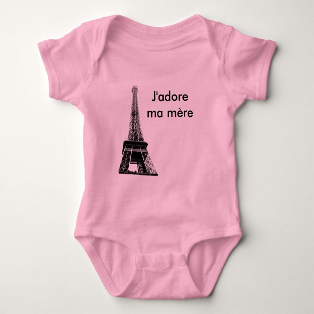Body Simple bébé de J'adore mA (Devant)
