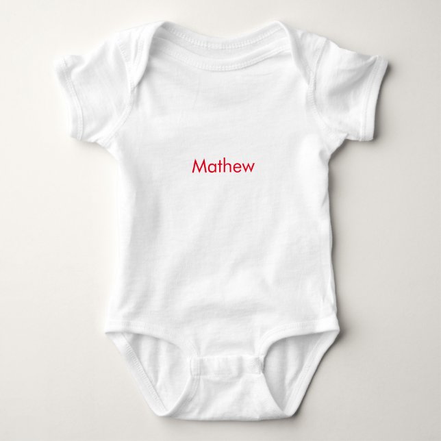 Body simple initial letter monogram add your name red b (Devant)