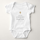 Simple moderne Elegant Cross Baby Baptism