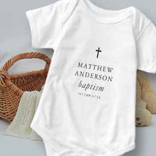 Body Simple moderne Elegant Cross Baby Baptism