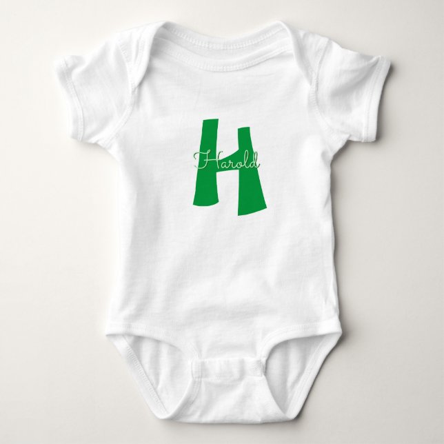 Body Simple moderne Monogrammed Boy (Devant)