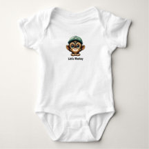 Singe Bébé mignonne avec un Casquette vert élégant