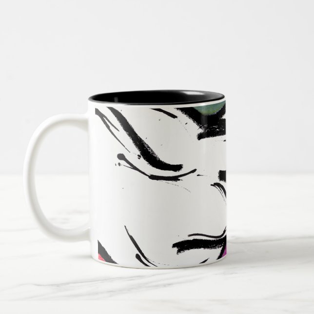 Body Sketch Two-Tone Coffee Mug (Left)