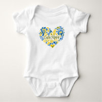Slava Ukraine gloire à Ukraine grand coeur T-shirt