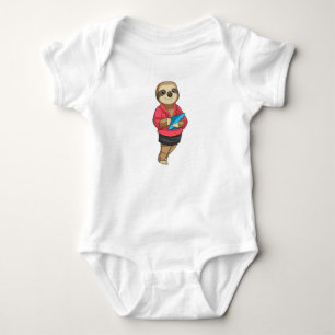 Body Sloth en tant que secrétaire avec Bloc-notes