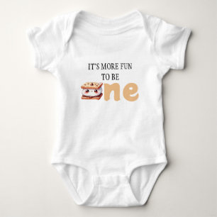 Body S'more Bonfire Smore To Be One Baby First Birthday