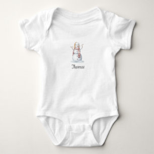 Body Snowman Baby Bodysuit