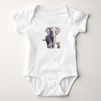 Body Snuggy Elephants Baby Jersey Bodysuit