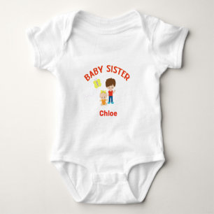 Body Soeur de bébé avec Big Brother Personnalisé