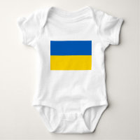 Soin de bébé patriotique avec drapeau Ukraine