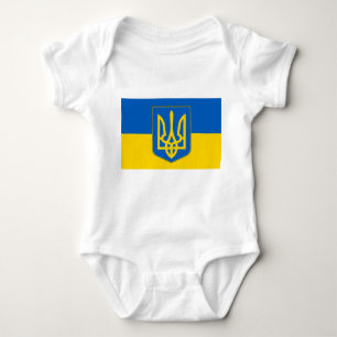 Body Soin de bébé patriotique avec drapeau Ukraine