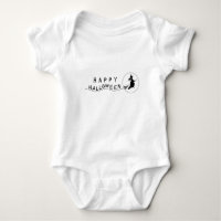 Sorcière volante Halloween bébé Tee