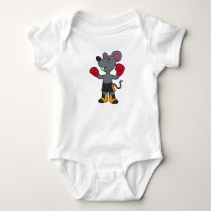 Body Souris en boîte avec gants de boxe