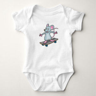 Body Souris en skate avec skateboard