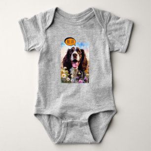 Body Springer Spaniel joyeux à l'aquarelle