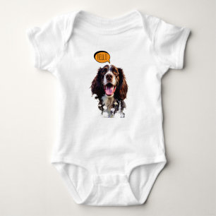 Body Springer Spaniel joyeux à l'aquarelle