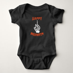 Body Squelette Doigt Moyen Joyeux Halloween