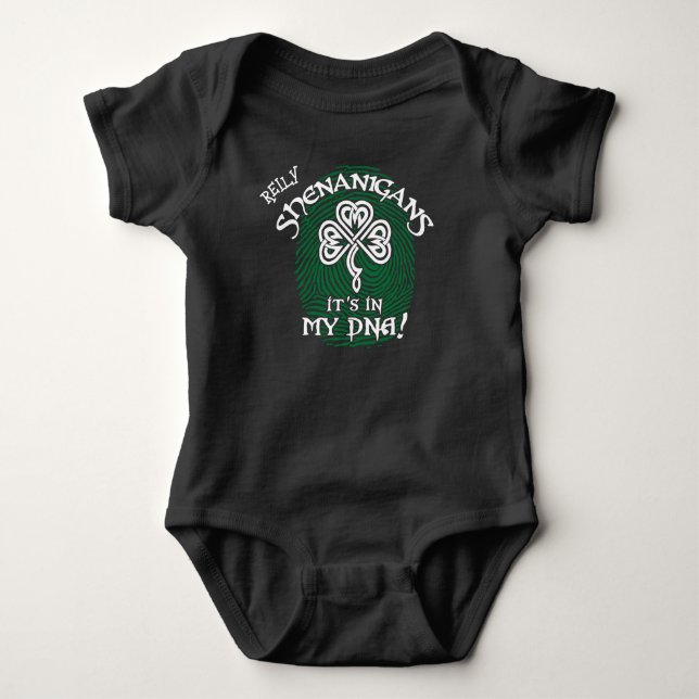 Body St patrick Shenanigans c'est dans mon ADN Black-Gr (Devant)